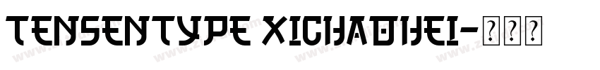Tensentype XiChaoHei字体转换